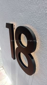 backlit home sign 