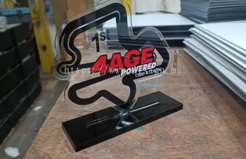 Acrylic trophy custom made