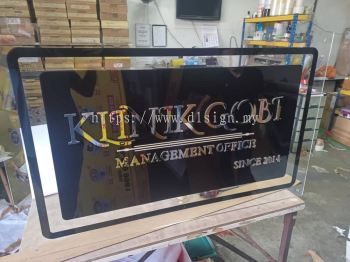 acrylic indoor signboard, 3d