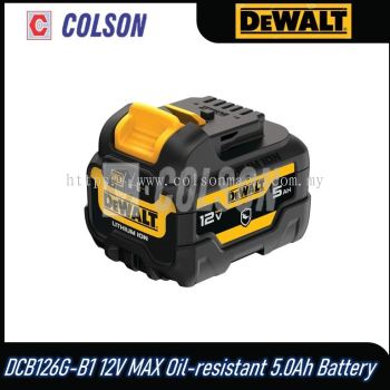 DEWALT DCB126G-B1 12V MAX Oil-resistant 5.0Ah Battery