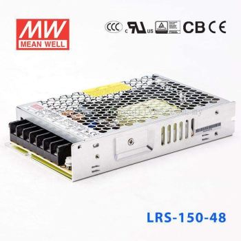 LRS-150-48 Mean Well Enclosed LRS Series Switching Power Supply Unit PSU SMPS  Economic Type 150Watt 48vdc 3.3A MEANWELL Low Profile Type