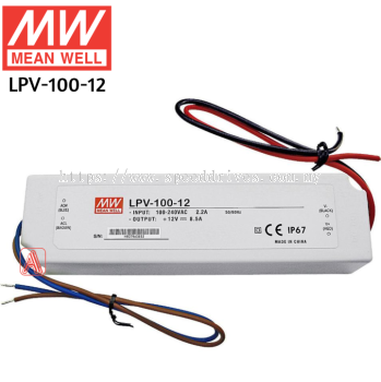 MEAN WELL LED Driver LPV-100-12 LPV-60-12 LPV-60-24 Constant Voltage Current IP67 Water Resistant Fully Encapsulated MEANWELL Puchong Selangor Malaysia