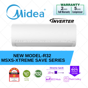 MIDEA R32 XTREME SAVE INVERTER AIR COND 1.0HP-2.5HP MSXS-SERIES