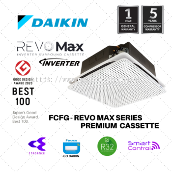 DAIKIN FCFG-REVO MAX SERIES PREMIUM CASSETTE INVERTER