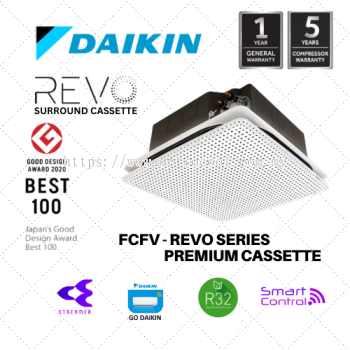 DAIKIN FCFV-REVO SERIES PREMIUM CASSETTE R32 NON INVERTER - METRO COOL AIR CONDITIONING SDN BHD