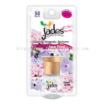 Jades Hanging Aromatic Perfume 12ml - Aqua Floral (Air Freshener Car)