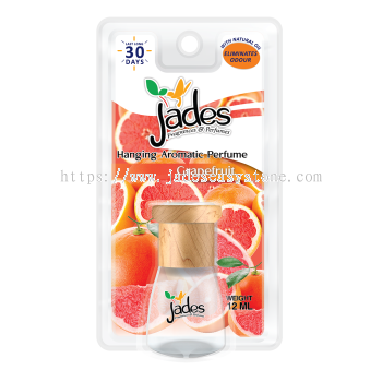 Jades Hanging Aromatic Perfume 12ml - Grapefruit (Air Freshener Car)