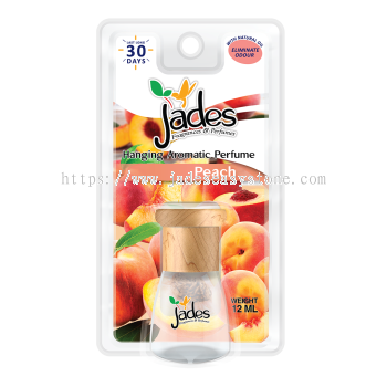 Jades Hanging Aromatic Perfume 12ml - Peach (Air Freshener Car)