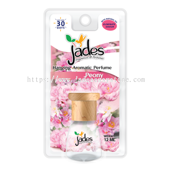 Jades Hanging Aromatic Perfume 12ml - Peony (Air Freshener Car)