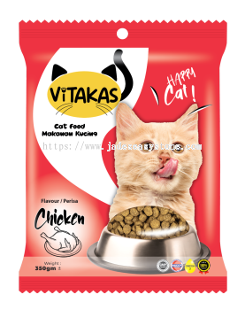 Vitakas Dry Cat Food 350gm - Chicken