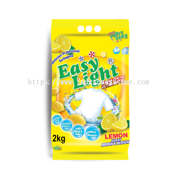 Easylight Detergent Powder 2kg - Lemon