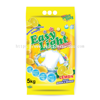 Easylight Detergent Powder 5kg - Lemon