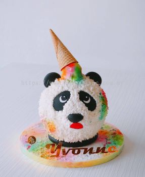 Pop Art Panda Chocolate Pinata Cake