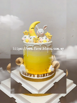 Bunny on Moon Cake