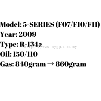 5-SERIES (F07/F10/F11)