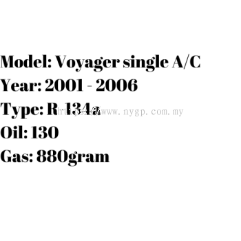 Voyager single A/C