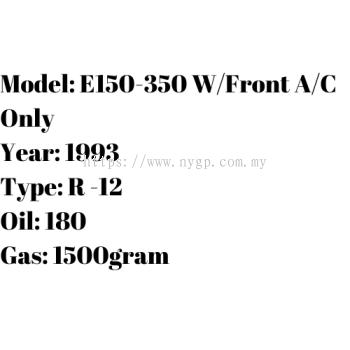 E150-350 WFront AC Only