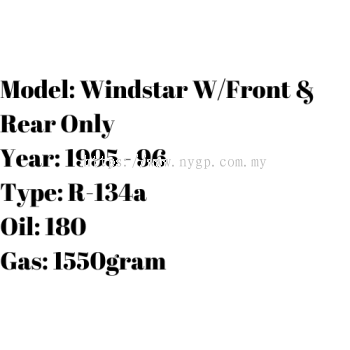 Windstar WFront & Rear Only (2)