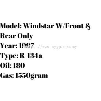 Windstar WFront & Rear Only (1)