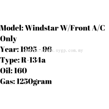 Windstar WFront AC Only