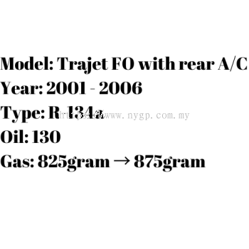 Trajet FO with rear A/C