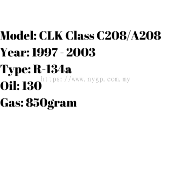 CLK Class C208A208