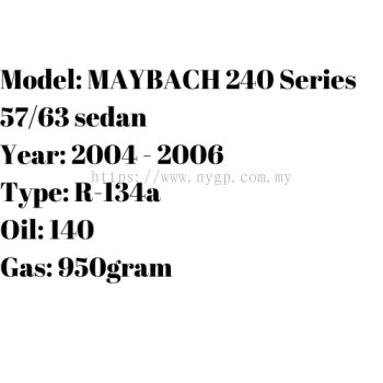 MAYBACH 240 Series 5763 sedan