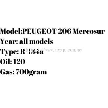 PEUGEOT 206 Mercosur