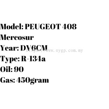 PEUGEOT 408 Mercosur