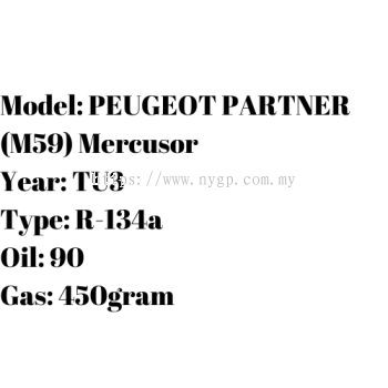 PEUGEOT PARTNER (M59) Mercusor 