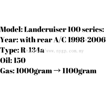 Landcruiser 100 series