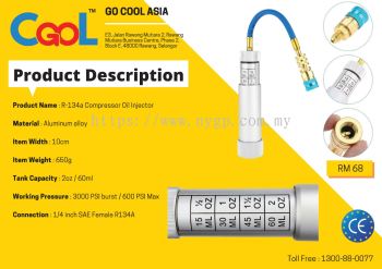 R-134a Compressor Oil Injector