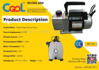 Single Stage Vacuum Pump