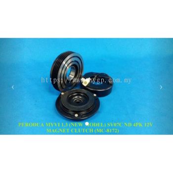 PERODUA MYVI 1.3 (NEW MODEL) SV07C ND 4PK 12V MAGNET CLUTCH  MC-8172