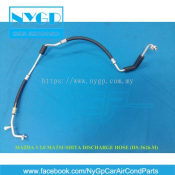 SILICONE MAZDA 3 2.0  MATSUSHITA AIR COND DISCHARGE HOSE  HS-3626.M