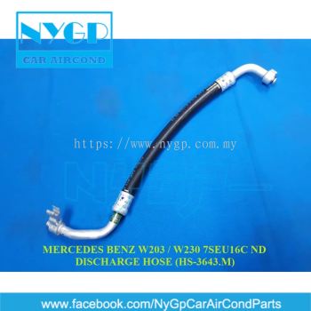 SILICONE MERCEDES BENZ W203 / W230 7SEU16C ND AIR COND DISCHARGE HOSE  HS-3643.M