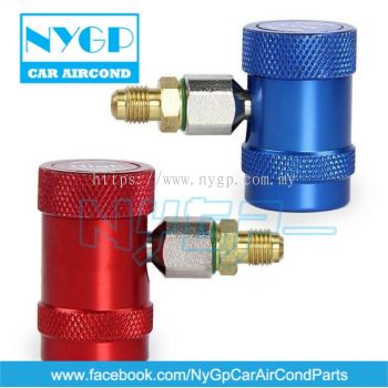 - Go Cool Brand Malaysia - R1234YF Quick Coupler Adapter High & Low Side for Car Refrigerant Auto Air Cond Connector