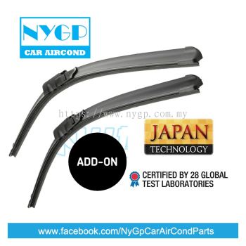 罅 NYGP RACING 罅 Car Wiper JAPAN TECH GENITIC Soft Rubber Wipers Blade ( No box )