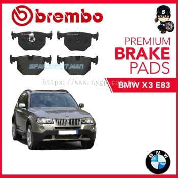 Original BREMBO Rear Brake Pads (1 set) -  BMW X3 E83 2.0i,2.0d,2.5i,3.0i,3.0d, BMW X3 E83 3.5d