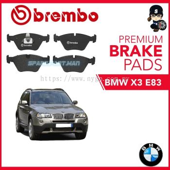 Original BREMBO Front Brake Pads (1 set) -  BMW X3 E83 2.0i,2.0d,2.5i,3.0i,3.0d