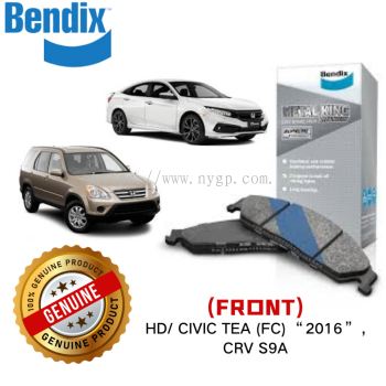 Original Bendix DB1481 MKT & GCT Front Brake Pad - Honda Civic Tea (FC) "2016" , Crv S9a