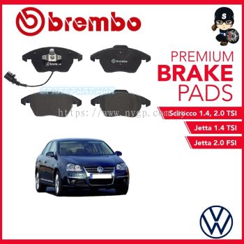 Original BREMBO Front Brake Pads (1 set) -  VW Jetta 1.4 TSI, Jetta 2.0 FSI, Scirocco 1.4,2.0 TSI