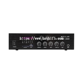 Kevlar 2Z80W PA Amplifier With Bluetooth & USB