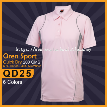 QD25 Microfibre Polo T-Shirt | Premium Quality