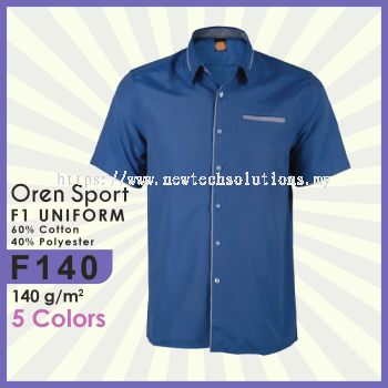 F140 Uniform Polo Shirt: Professional Men's Polo