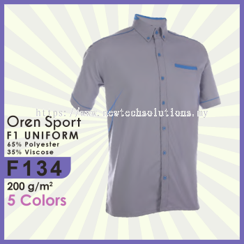 F134 Uniform Polo Shirt: Professional Men's Polo