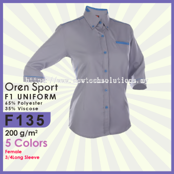 F135 Uniform Women's Polo Shirt: Professional Uniform Apparel