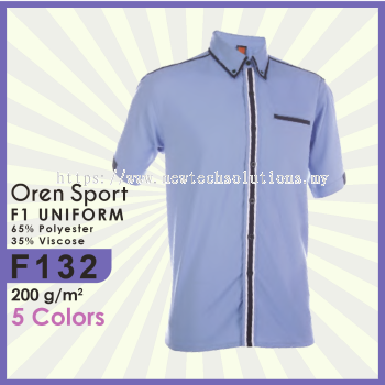 F132 Uniform Polo Shirt: Professional Men's Polo