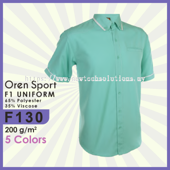 F130 Uniform Polo Shirt: Professional Men's Polo