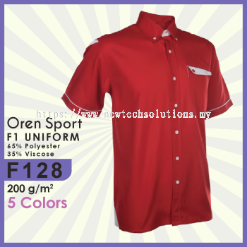 F128 Uniform Polo Shirt: Professional Men's Polo